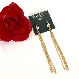 Gorgeous Guess Gold & Rhinestone Earrings🌹